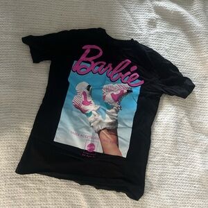 Barbie Black and Pink Kids T-Shirt